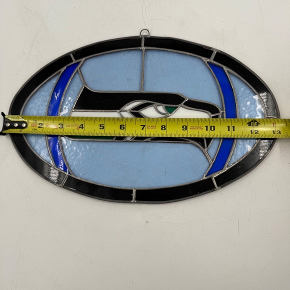 Seahawks Stained Glass Football Sports Decor Art Home‎ Display Man Cave - Picture 2 of 9